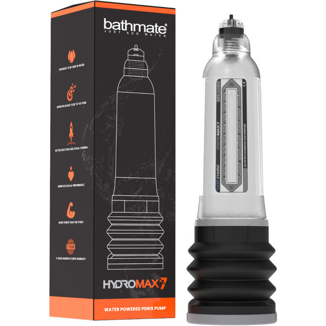 BATHMATE - HYDROMAX 7 POMPE DAUGMENTATION DE PÉNIS TRANSPARENTE - Concombre Boutique
