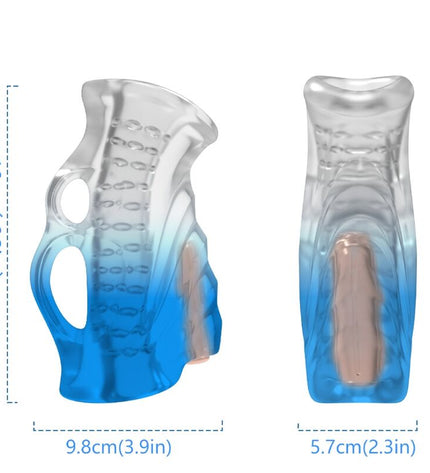 ARMONY - MASTURBATEUR DOIGT & VIBRATEUR BLEU GRADIENT by ARMONY FOR HIM