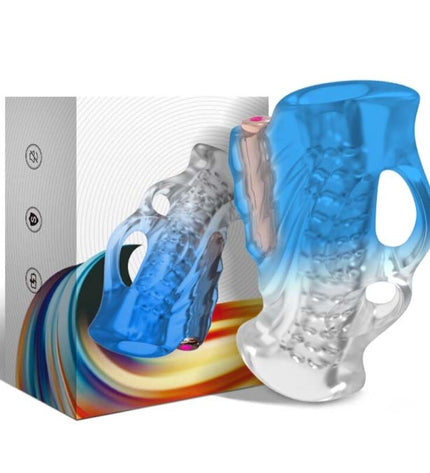 ARMONY - MASTURBATEUR DOIGT & VIBRATEUR BLEU GRADIENT by ARMONY FOR HIM