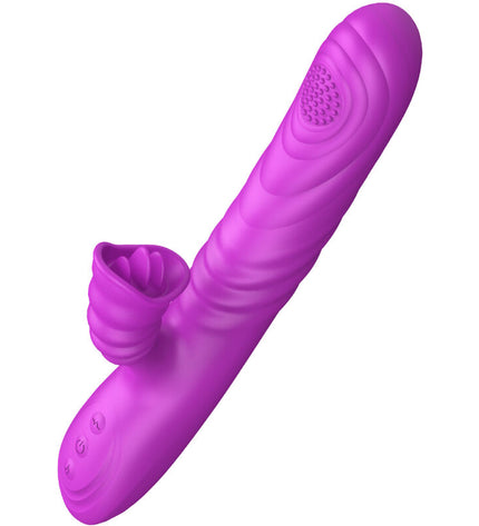 ARMONY - VIBRATEUR MULTIFONCTION ANGELIA AVEC LANGUE STIMULANTE EFFET CHALEUR VIOLET by ARMONY VIBRATORS