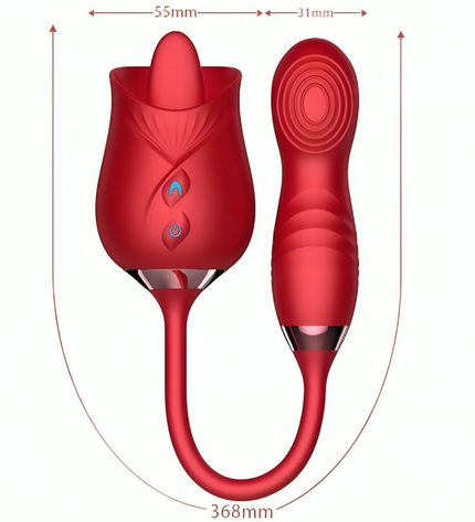 ARMONY - VIBRATEUR DE FLEUR DELIGHT & BUMPING AVEC LANGUE ROUGE by ARMONY STIMULATORS