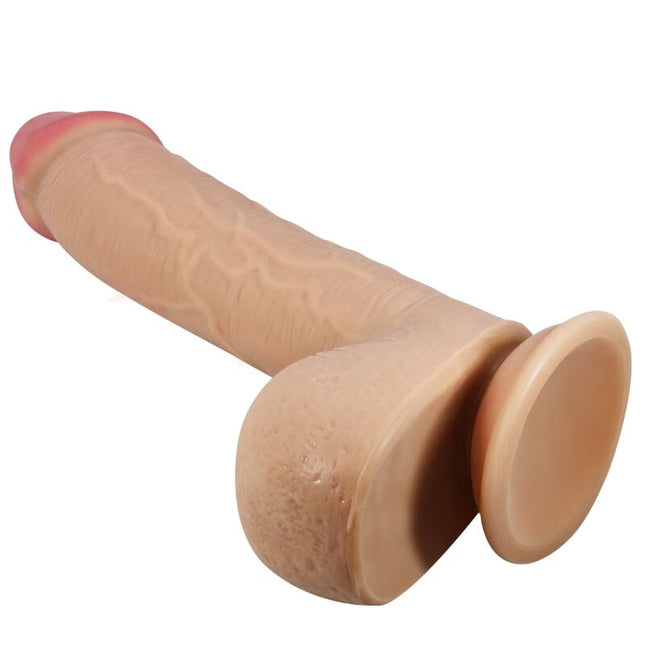 PRETTY LOVE - SÉRIE SLIDING SKIN GODE RÉALISTE AVEC VENTOUSE SLIDING SKIN FLESH 23,4 CM by PRETTY LOVE HIGH GRADE