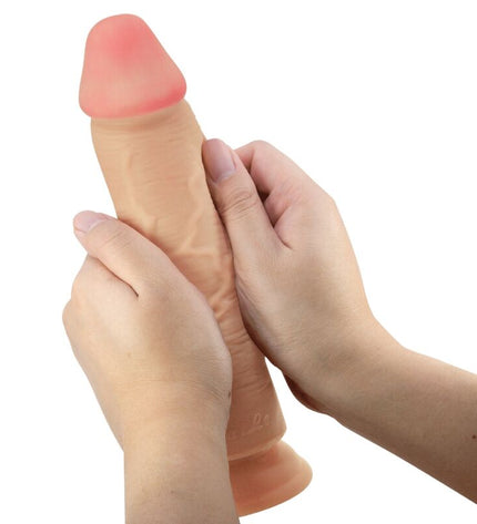 PRETTY LOVE - SÉRIE SLIDING SKIN GODE RÉALISTE AVEC VENTOUSE SLIDING SKIN FLESH 23,4 CM by PRETTY LOVE HIGH GRADE
