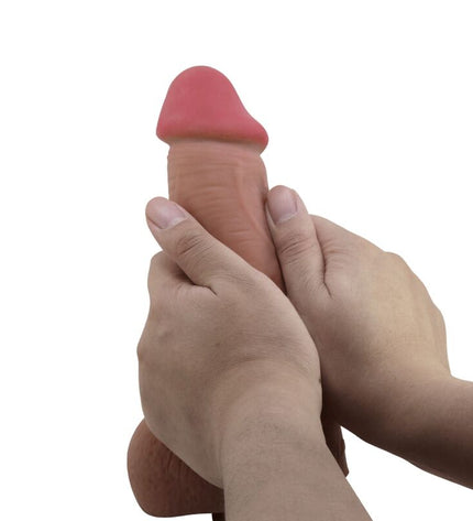 PRETTY LOVE - SÉRIE SLIDING SKIN GODE RÉALISTE AVEC VENTOUSE SLIDING SKIN MARRON 23,4 CM by PRETTY LOVE HIGH GRADE