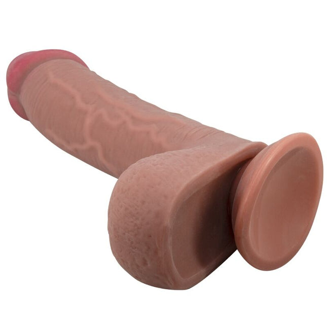 PRETTY LOVE - SÉRIE SLIDING SKIN GODE RÉALISTE AVEC VENTOUSE SLIDING SKIN MARRON 23,4 CM by PRETTY LOVE HIGH GRADE