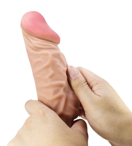 PRETTY LOVE - SÉRIE SLIDING SKIN GODE RÉALISTE AVEC VENTOUSE SLIDING SKIN TÉLÉCOMMANDE FLESH 24 CM by PRETTY LOVE HIGH GRADE