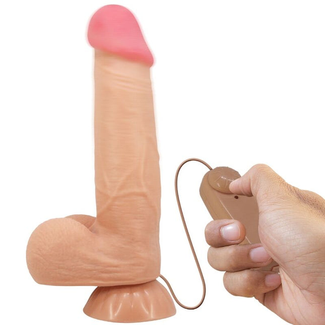 PRETTY LOVE - SÉRIE SLIDING SKIN GODE RÉALISTE AVEC VENTOUSE SLIDING SKIN TÉLÉCOMMANDE FLESH 21,8 CM by PRETTY LOVE HIGH GRADE