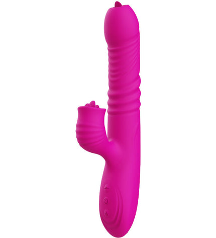 ARMONY - VIBRATEUR MULTIFONCTION DOUBLE LANGUE FANNY EFFET CHALEUR FUCHSIA by ARMONY VIBRATORS