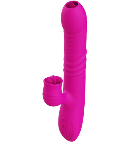 ARMONY - VIBRATEUR MULTIFONCTION DOUBLE LANGUE FANNY EFFET CHALEUR FUCHSIA by ARMONY VIBRATORS