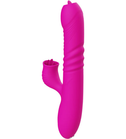 ARMONY - VIBRATEUR MULTIFONCTION DOUBLE LANGUE FANNY EFFET CHALEUR FUCHSIA by ARMONY VIBRATORS