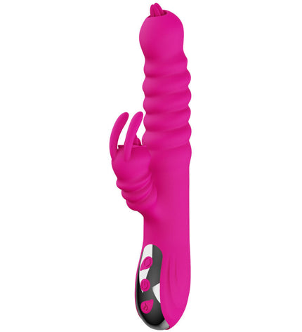 ARMONY - VIBRATEUR MULTIFONCTION RABBIT DOUBLE LANGUE EFFET CHALEUR FUCHSIA by ARMONY VIBRATORS