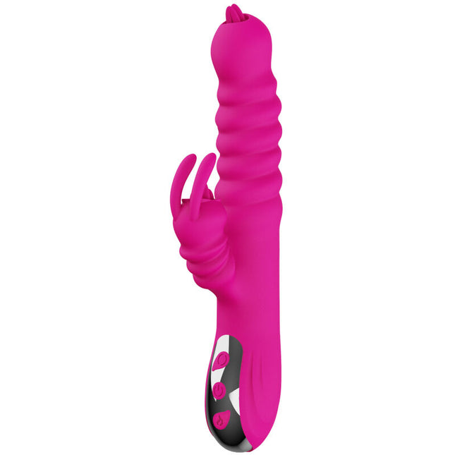 ARMONY - VIBRATEUR MULTIFONCTION RABBIT DOUBLE LANGUE EFFET CHALEUR FUCHSIA by ARMONY VIBRATORS