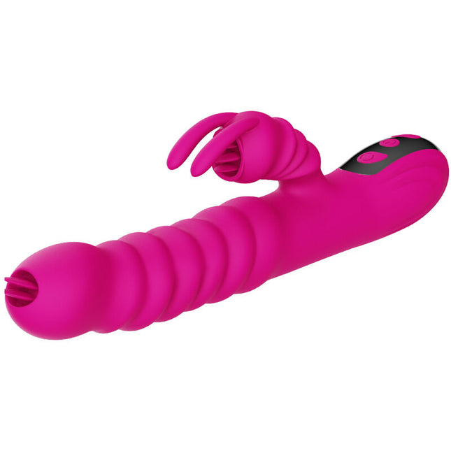 ARMONY - VIBRATEUR MULTIFONCTION RABBIT DOUBLE LANGUE EFFET CHALEUR FUCHSIA by ARMONY VIBRATORS