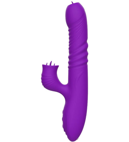 ARMONY - VIBRATEUR LAPIN ENTIÈREMENT G SPOT AVEC LANGUE STIMULANTE EFFET CHALEUR VIOLET by ARMONY VIBRATORS