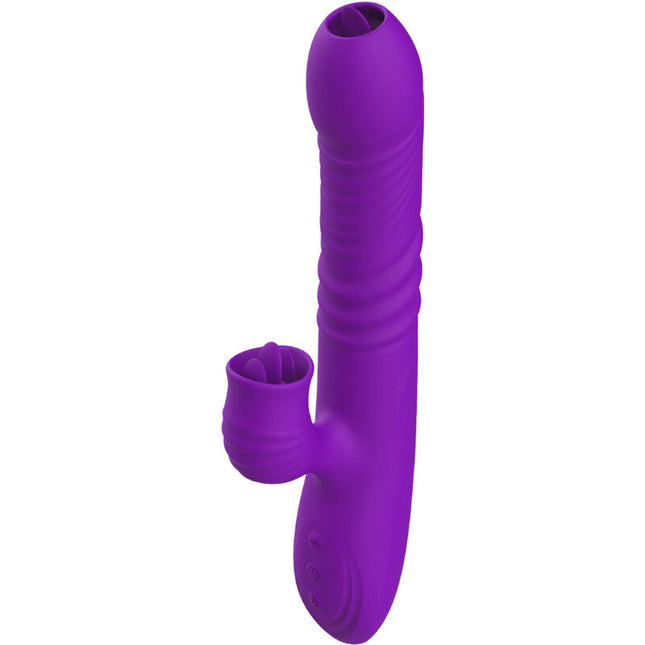 ARMONY - VIBRATEUR LAPIN ENTIÈREMENT G SPOT AVEC LANGUE STIMULANTE EFFET CHALEUR VIOLET by ARMONY VIBRATORS