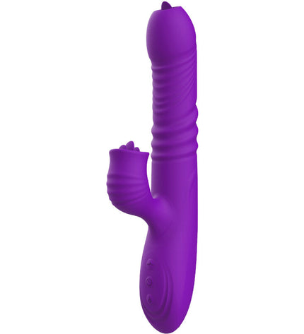 ARMONY - VIBRATEUR LAPIN ENTIÈREMENT G SPOT AVEC LANGUE STIMULANTE EFFET CHALEUR VIOLET by ARMONY VIBRATORS
