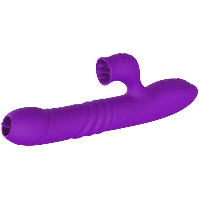 ARMONY - VIBRATEUR LAPIN ENTIÈREMENT G SPOT AVEC LANGUE STIMULANTE EFFET CHALEUR VIOLET by ARMONY VIBRATORS
