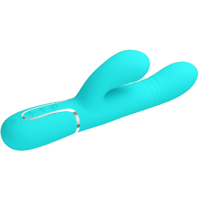 PRETTY LOVE - VIBRATEUR MULTIFONCTION G-SPOT VERT AQUA by PRETTY LOVE PARTY UP