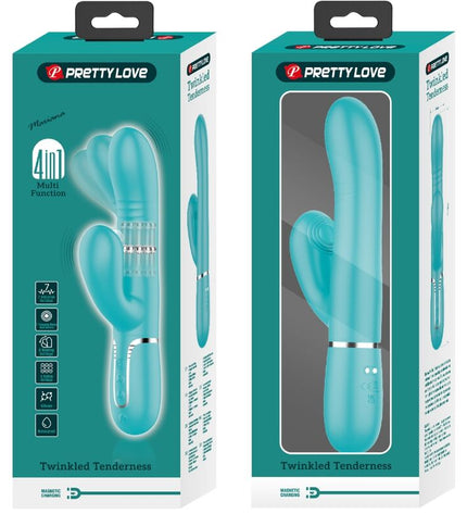PRETTY LOVE - VIBRATEUR MULTIFONCTION G-SPOT VERT AQUA by PRETTY LOVE PARTY UP