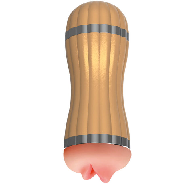 ARMONY - BEVIS DOUBLE MASTURBATEUR VAGIN ET BOUCHE SANS VIBRATION OR by ARMONY FOR HIM