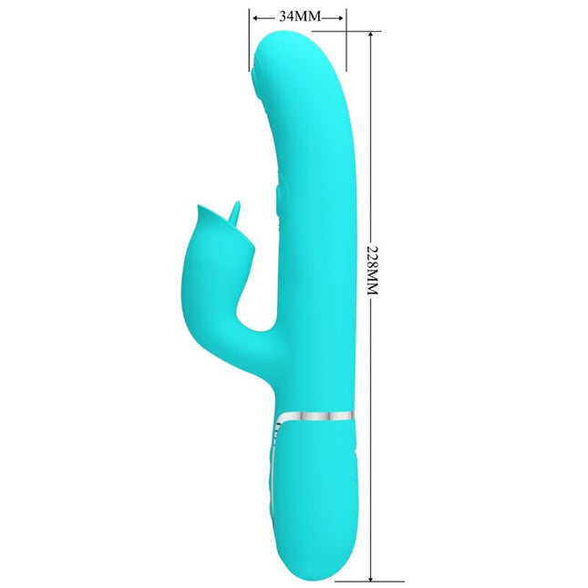 PRETTY LOVE - VIBRATEUR LAPIN À LÉCHER VERT AQUA by PRETTY LOVE FLIRTATION