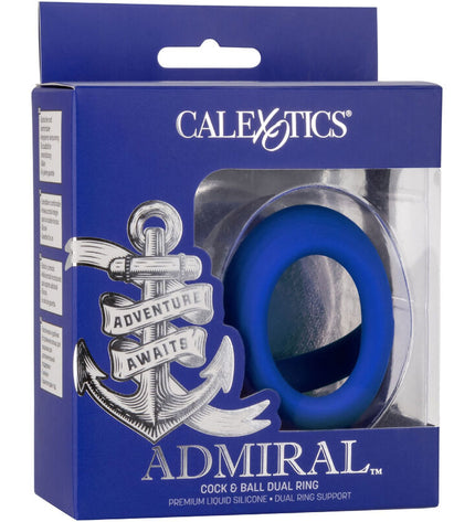 CALEXOTICS - ADMIRAL COCK BALL DOUBLE ANNEAU BLEU by CALEXOTICS