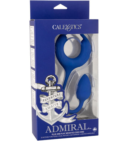 CALEXOTICS - ADMIRAL ANNEAU PÉNIEN LESTÉ BLEU by CALEXOTICS