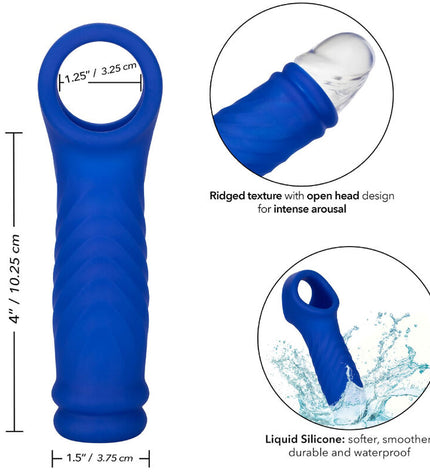 CALEXOTICS - ADMIRAL COUVERCLE DE PÉNIS WAVE SILICONE LIQUIDE BLEU by CALEXOTICS