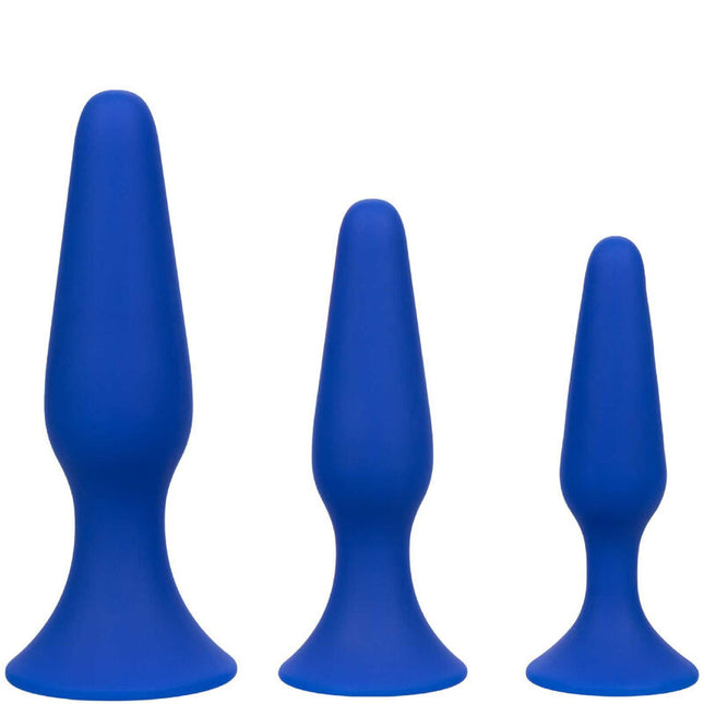 CALEXOTICS - ADMIRAL KIT 3 PLUG ANAL BLEU by CALEXOTICS