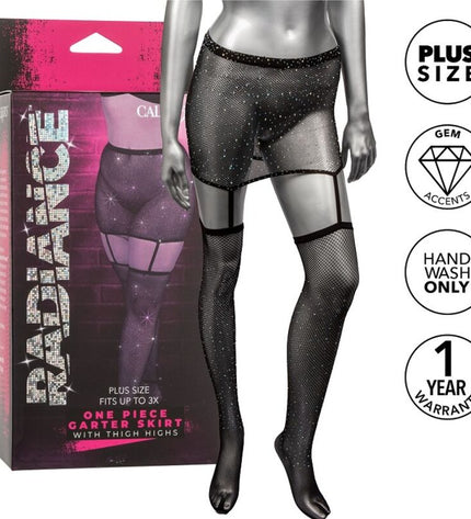 CALEXOTICS - RADIANCE JUPE JARRETIÈRES CUISSES GRANDE TAILLE by CALEXOTICS