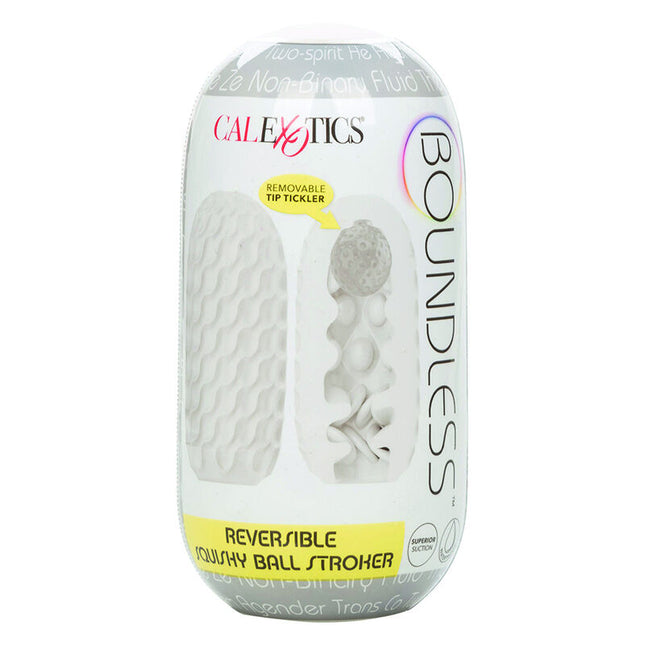 CALEXOTICS - BOUNDLESS RÉVERSIBLE SQUISHY BALL STROKE JAUNE by CALEXOTICS