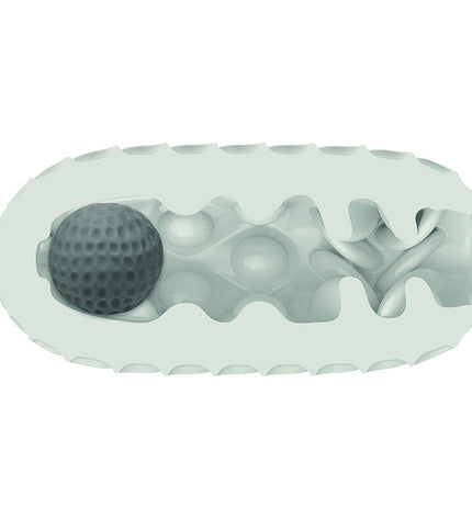 CALEXOTICS - BOUNDLESS RÉVERSIBLE SQUISHY BALL STROKE JAUNE by CALEXOTICS