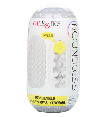 CALEXOTICS - BOUNDLESS SQUISHY RÉVERSIBLE BALL STROKE GRIS by CALEXOTICS