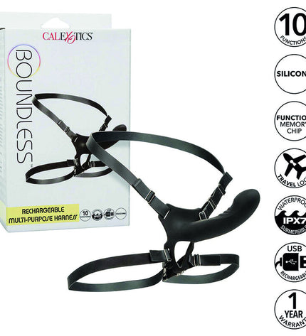 CALEXOTICS - BOUNDLESS ARNESS MULTI-PORPUSES RECHARGEABLE by CALEXOTICS
