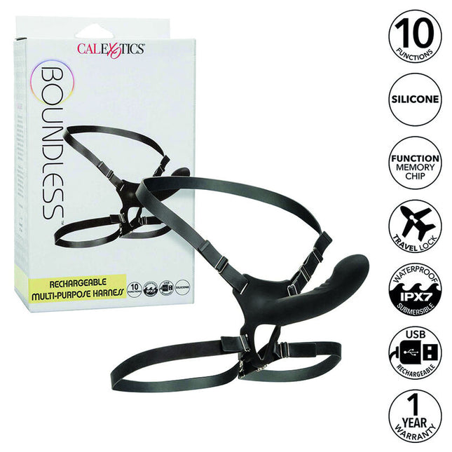 CALEXOTICS - BOUNDLESS ARNESS MULTI-PORPUSES RECHARGEABLE by CALEXOTICS