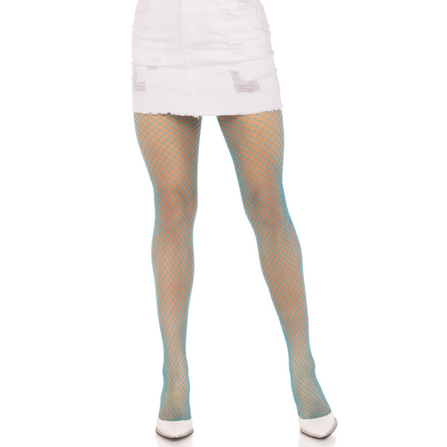 LEG AVENUE - COLLANTS RÉSILLE LYCRA BLEU by LEG AVENUE HOSIERY