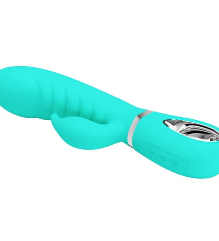 PRETTY LOVE - VIBRATEUR MULTIFONCTION G-SPOT PRESCOTT VERT AQUA by PRETTY LOVE PARTY UP