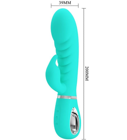 PRETTY LOVE - VIBRATEUR MULTIFONCTION G-SPOT PRESCOTT VERT AQUA by PRETTY LOVE PARTY UP