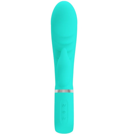 PRETTY LOVE - VIBRATEUR MULTIFONCTION G-SPOT PRESCOTT VERT AQUA by PRETTY LOVE PARTY UP