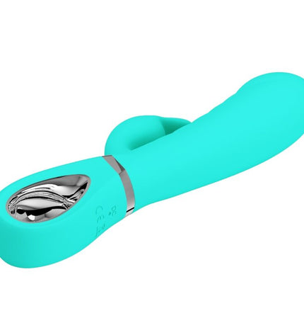 PRETTY LOVE - VIBRATEUR MULTIFONCTION G-SPOT PRESCOTT VERT AQUA by PRETTY LOVE PARTY UP