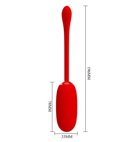 PRETTY LOVE - OEUF VIBRANT JULIUS IMPERMÉABLE-RECHARGEABLE ROUGE by PRETTY LOVE SMART