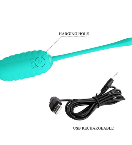 PRETTY LOVE - OEUF VIBRANT RECHARGEABLE KIRK AQUA VERT by PRETTY LOVE SMART