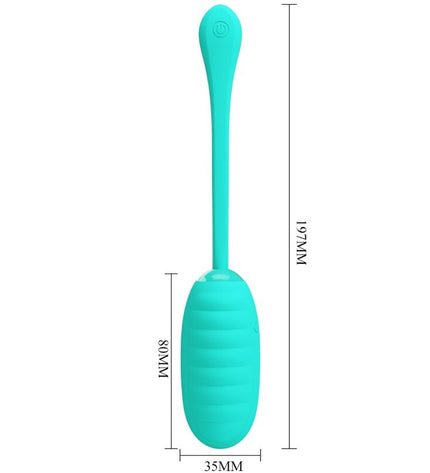 PRETTY LOVE - OEUF VIBRANT RECHARGEABLE KIRK AQUA VERT by PRETTY LOVE SMART