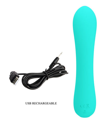 PRETTY LOVE - VIBRATEUR RECHARGEABLE PRESCOTT VERT AQUA by PRETTY LOVE SMART