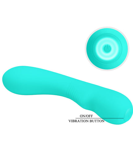PRETTY LOVE - VIBRATEUR RECHARGEABLE PRESCOTT VERT AQUA by PRETTY LOVE SMART