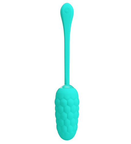 PRETTY LOVE - OEUF VIBRANT TEXTURE MARINE RECHARGEABLE AQUA GREEN by PRETTY LOVE SMART