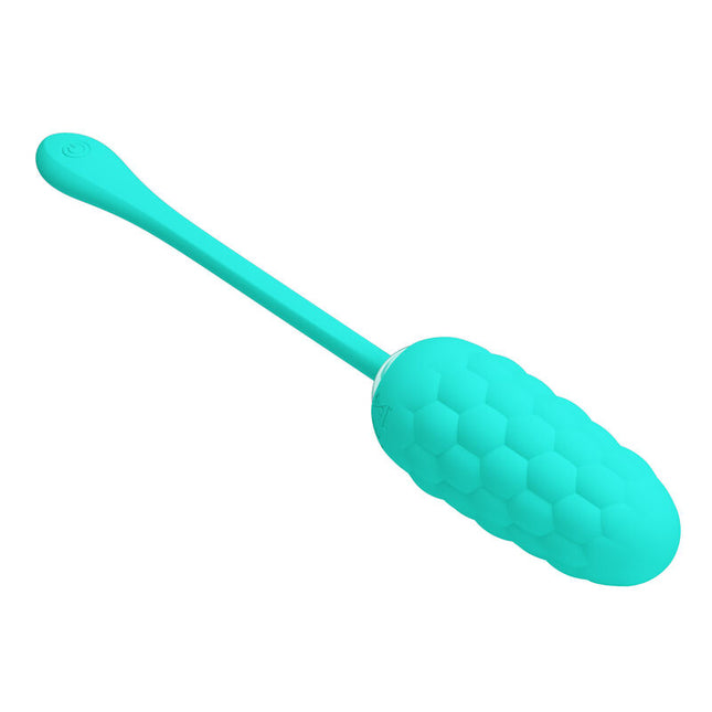PRETTY LOVE - OEUF VIBRANT TEXTURE MARINE RECHARGEABLE AQUA GREEN by PRETTY LOVE SMART