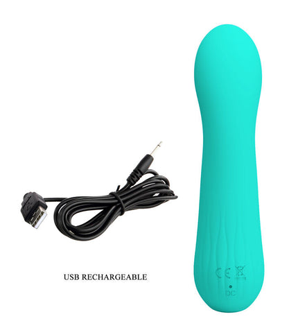 PRETTY LOVE - VIBRATEUR RECHARGEABLE FAUN VERT AQUA by PRETTY LOVE SMART