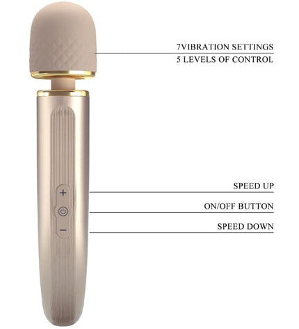 PRETTY LOVE - MASSEUR 7 MODES DE VIBRATION CHAMPAGNE by PRETTY LOVE SMART