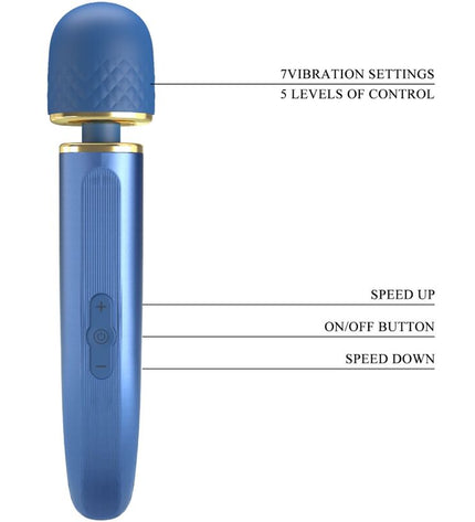 PRETTY LOVE - MASSEUR 7 MODES DE VIBRATION BLEU by PRETTY LOVE SMART